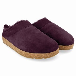 Haflinger Snowbird Klompen Heren Paars | XQH7242GE